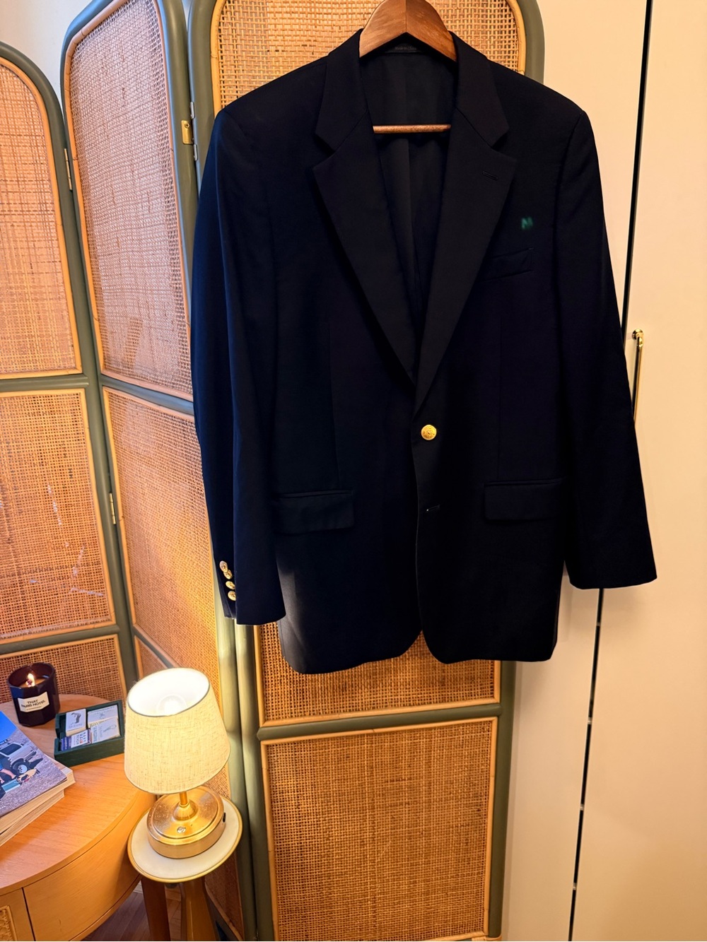 Lauren Ralph Lauren Navy Blue Blazer with Gold Buttons